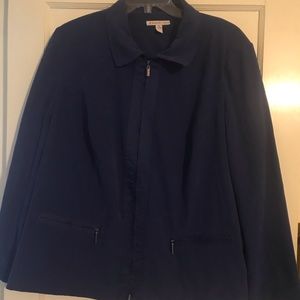 Size 24w zippered blazer jacket from Macy’s